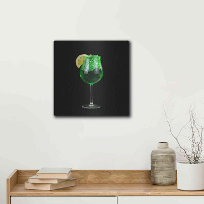 Luxe Metal Art 'Green Shamrock' by Epic Portfolio, Metal Wall Art,12x12