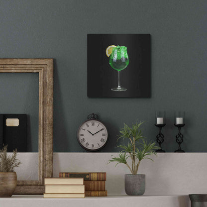 Luxe Metal Art 'Green Shamrock' by Epic Portfolio, Metal Wall Art,12x12