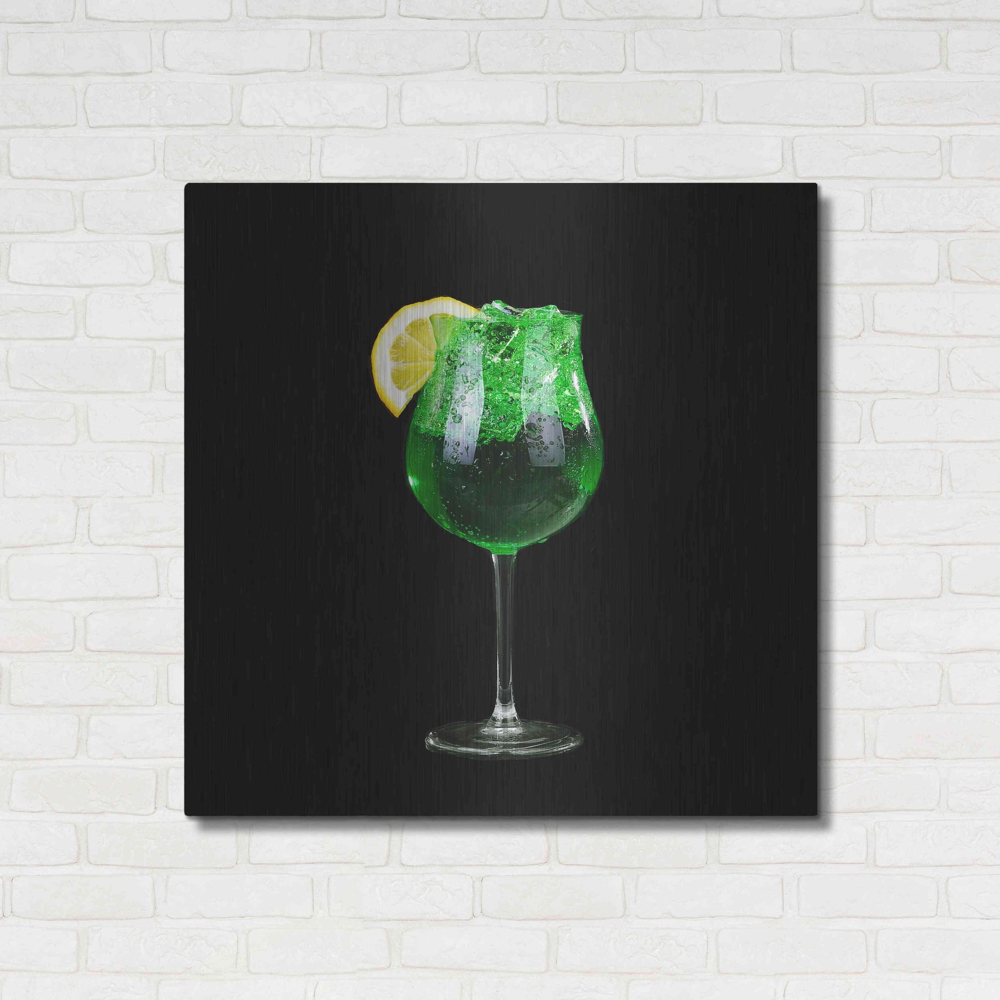 Luxe Metal Art 'Green Shamrock' by Epic Portfolio, Metal Wall Art,36x36