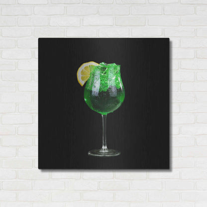 Luxe Metal Art 'Green Shamrock' by Epic Portfolio, Metal Wall Art,36x36