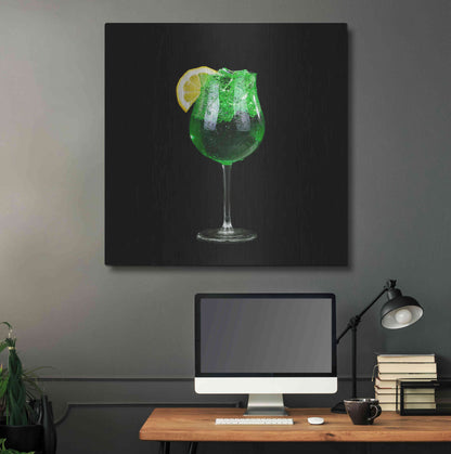 Luxe Metal Art 'Green Shamrock' by Epic Portfolio, Metal Wall Art,36x36