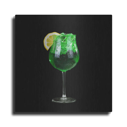 Luxe Metal Art 'Green Shamrock' by Epic Portfolio, Metal Wall Art