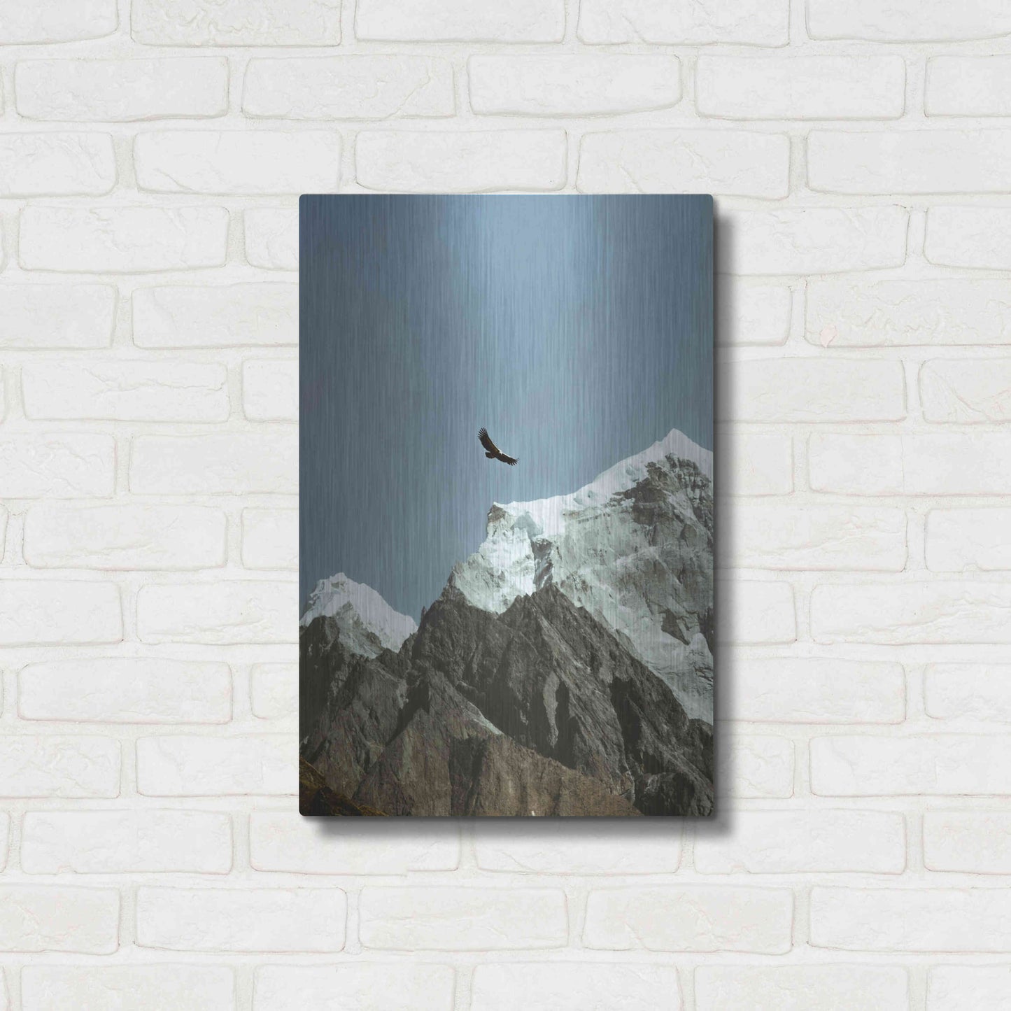 Luxe Metal Art 'Himalayan Eagle' by Epic Portfolio, Metal Wall Art,16x24