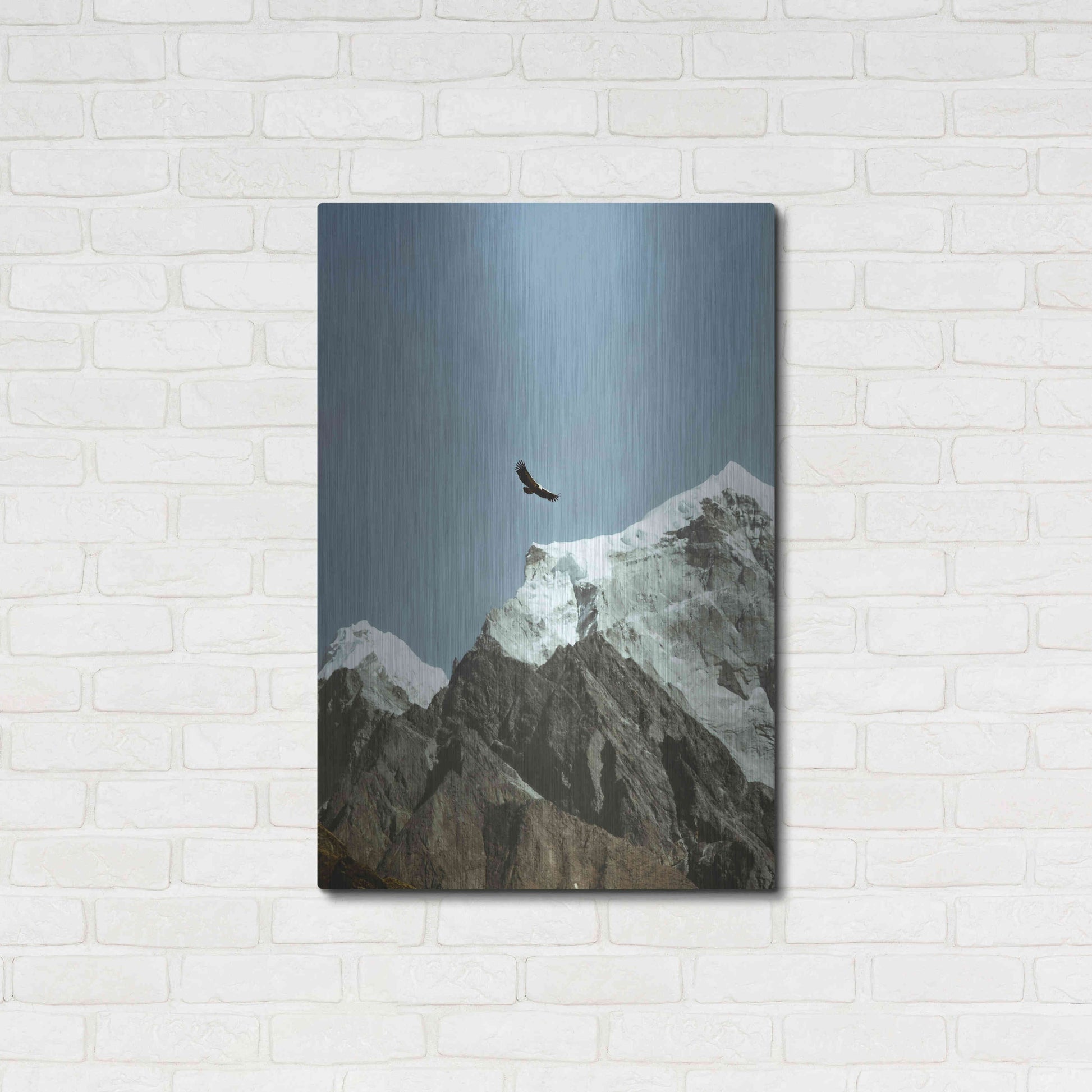 Luxe Metal Art 'Himalayan Eagle' by Epic Portfolio, Metal Wall Art,24x36