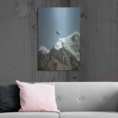 Luxe Metal Art 'Himalayan Eagle' by Epic Portfolio, Metal Wall Art,24x36