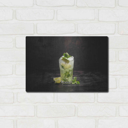 Luxe Metal Art 'Irresistible Mojito' by Epic Portfolio, Metal Wall Art,16x12