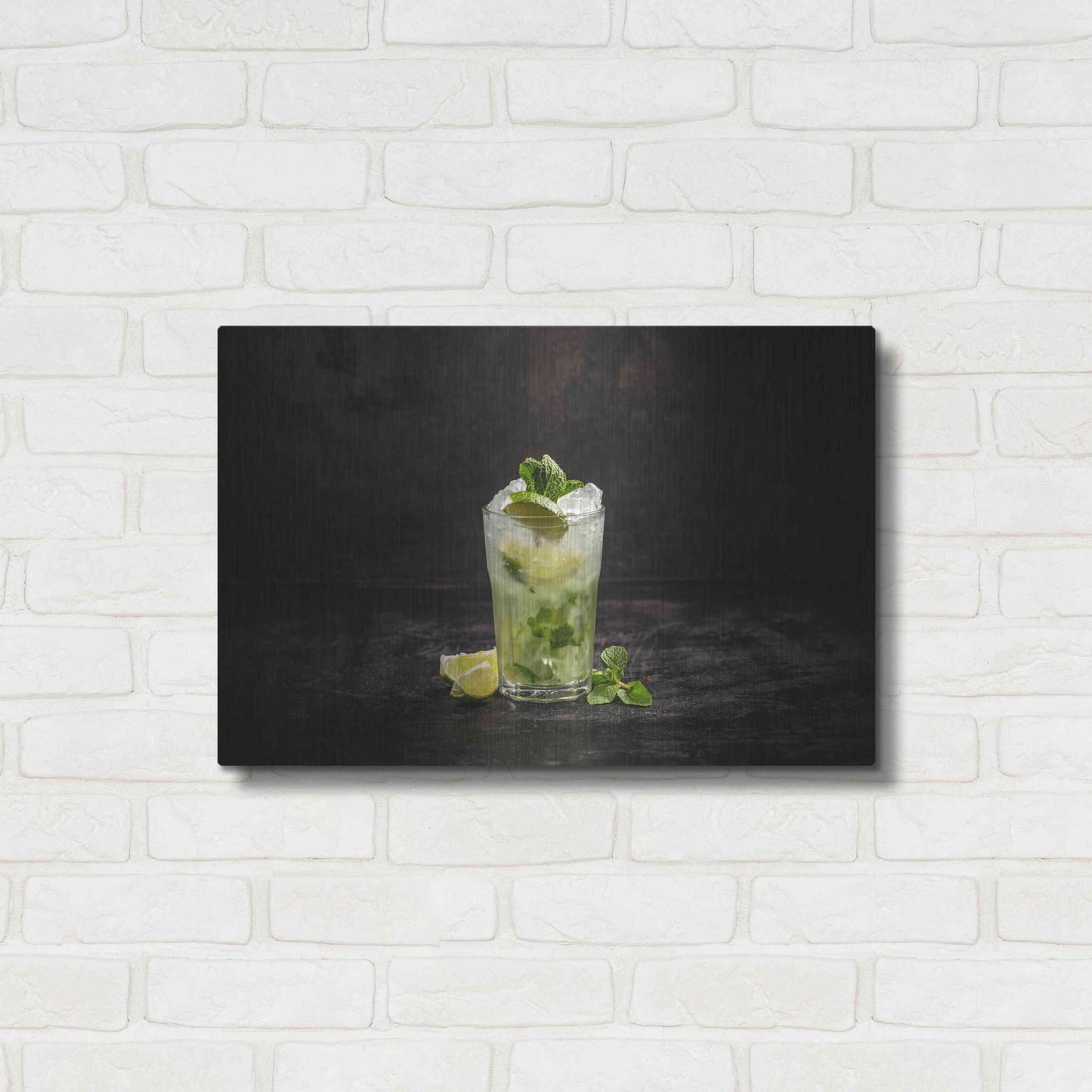 Luxe Metal Art 'Irresistible Mojito' by Epic Portfolio, Metal Wall Art,24x16