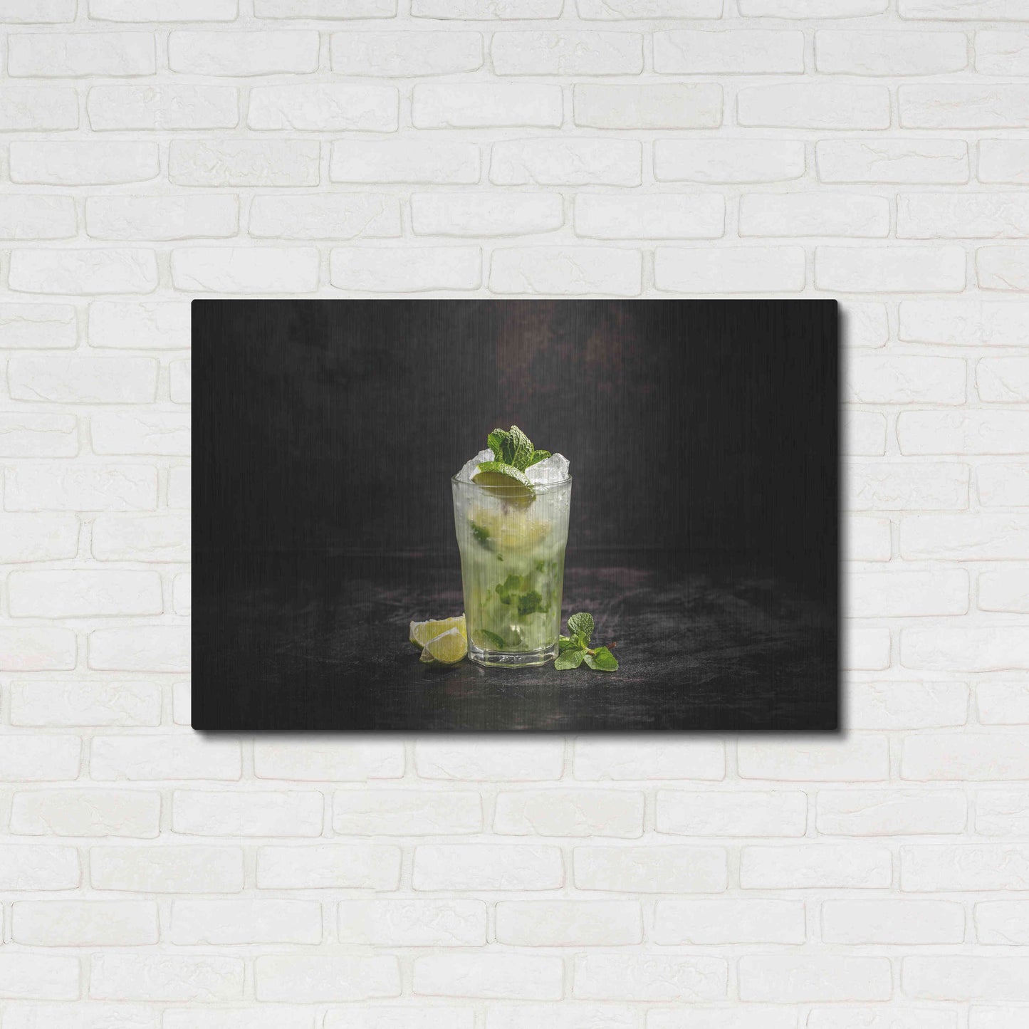 Luxe Metal Art 'Irresistible Mojito' by Epic Portfolio, Metal Wall Art,36x24