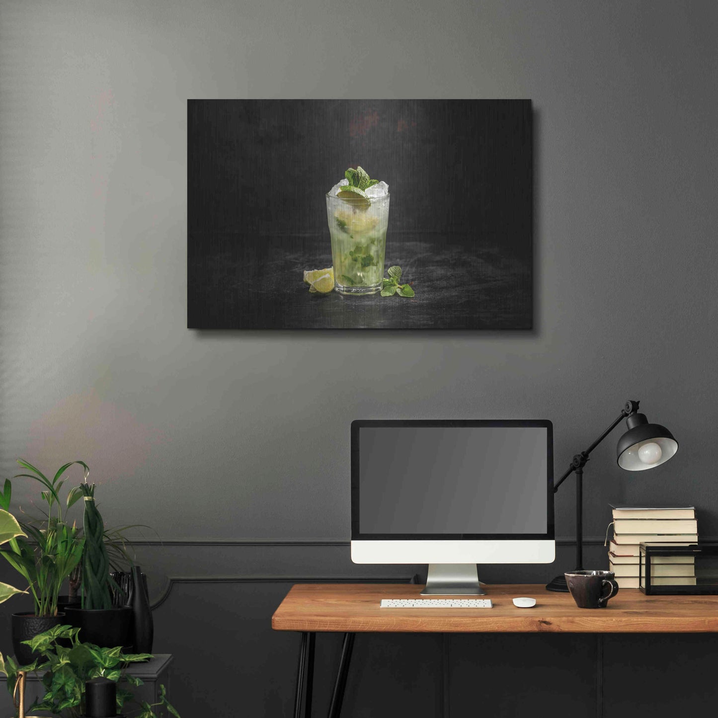 Luxe Metal Art 'Irresistible Mojito' by Epic Portfolio, Metal Wall Art,36x24