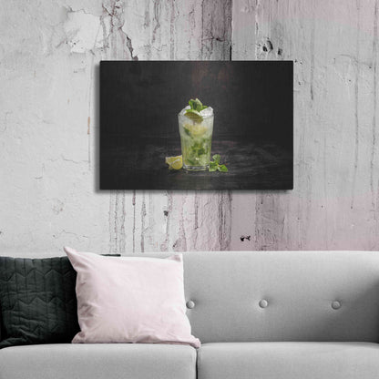 Luxe Metal Art 'Irresistible Mojito' by Epic Portfolio, Metal Wall Art,36x24