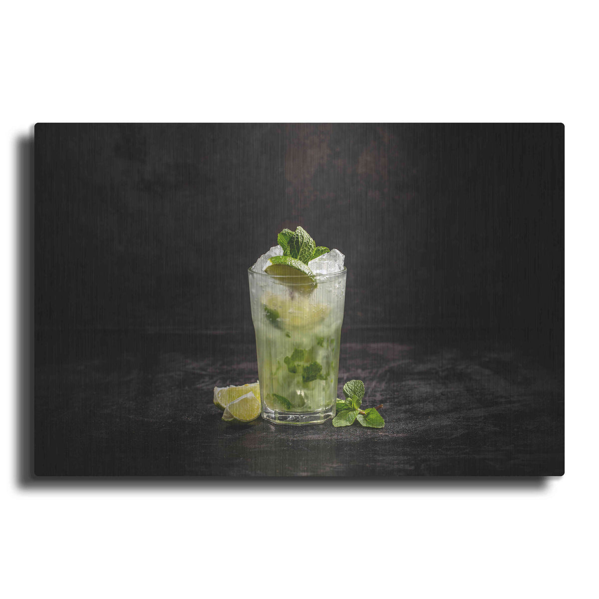 Luxe Metal Art 'Irresistible Mojito' by Epic Portfolio, Metal Wall Art
