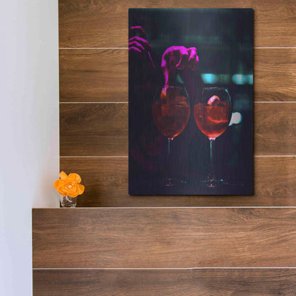 Luxe Metal Art 'Late Nights' by Epic Portfolio, Metal Wall Art,12x16