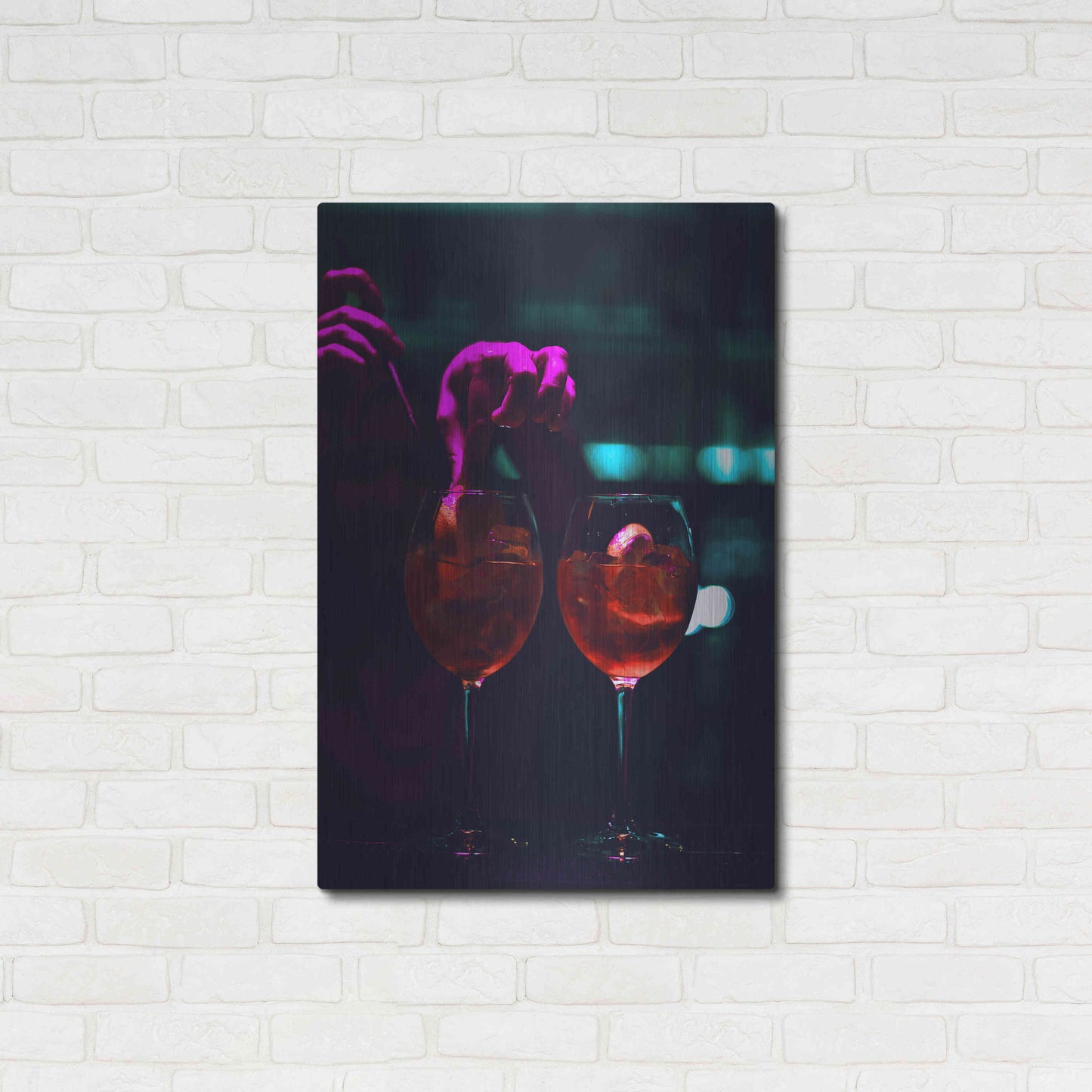 Luxe Metal Art 'Late Nights' by Epic Portfolio, Metal Wall Art,24x36