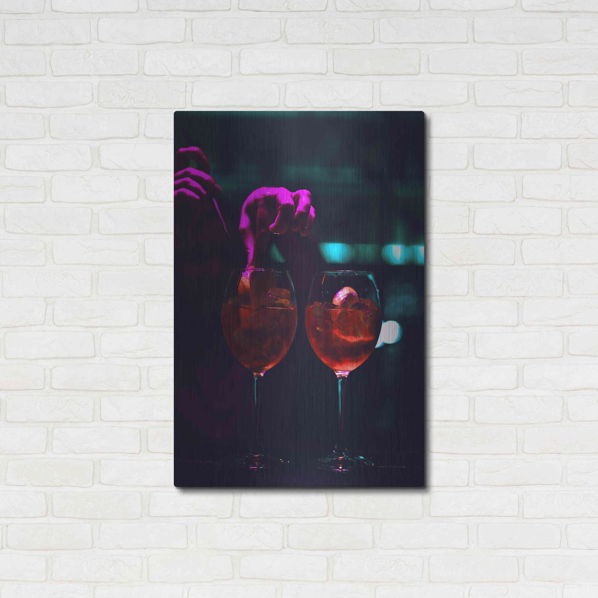 Luxe Metal Art 'Late Nights' by Epic Portfolio, Metal Wall Art,24x36