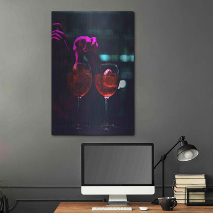Luxe Metal Art 'Late Nights' by Epic Portfolio, Metal Wall Art,24x36