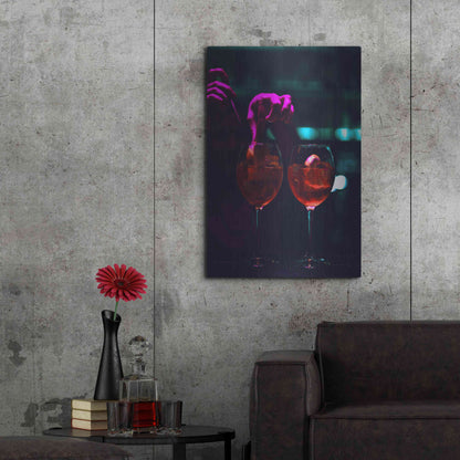 Luxe Metal Art 'Late Nights' by Epic Portfolio, Metal Wall Art,24x36