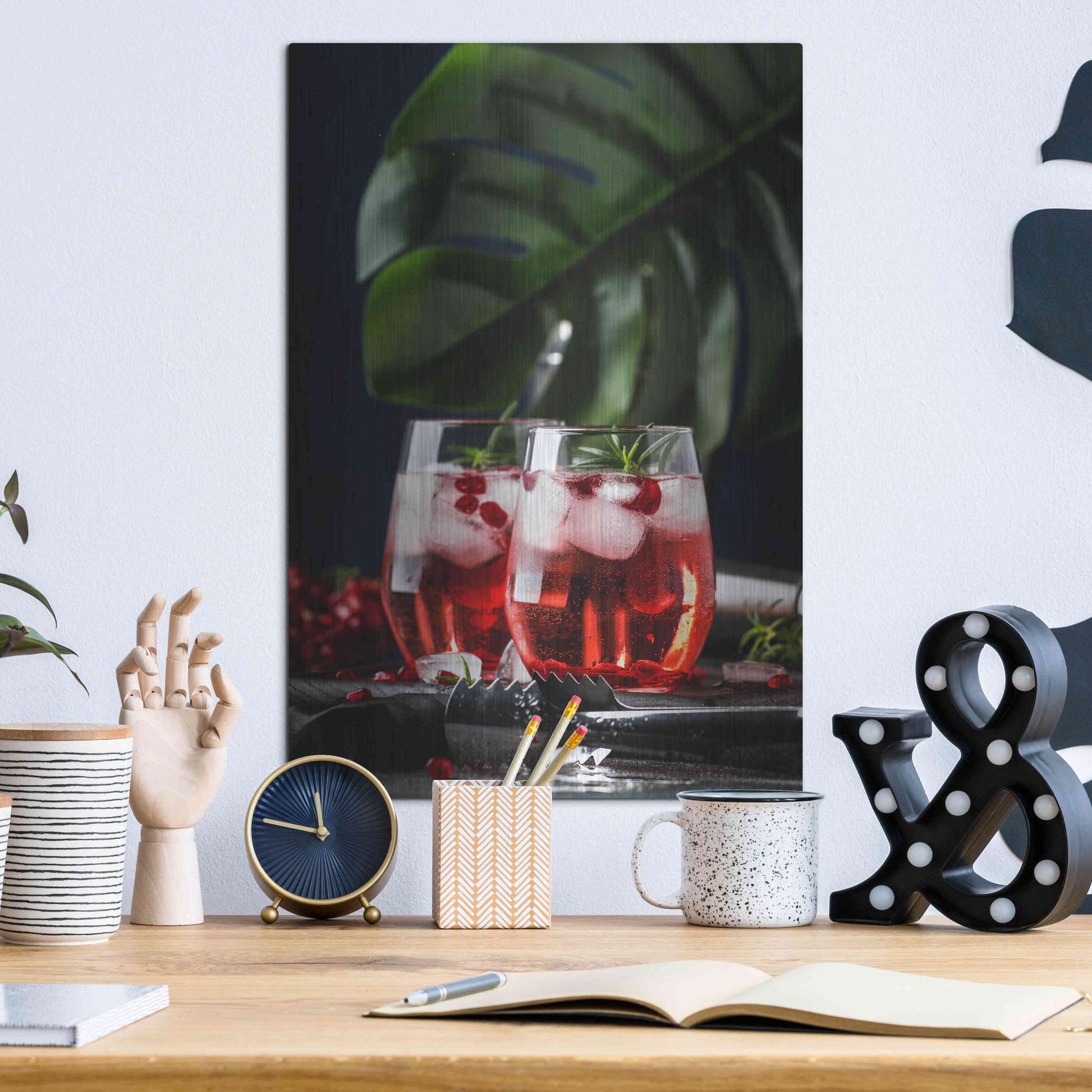 Luxe Metal Art 'Love Potion' by Epic Portfolio, Metal Wall Art,12x16