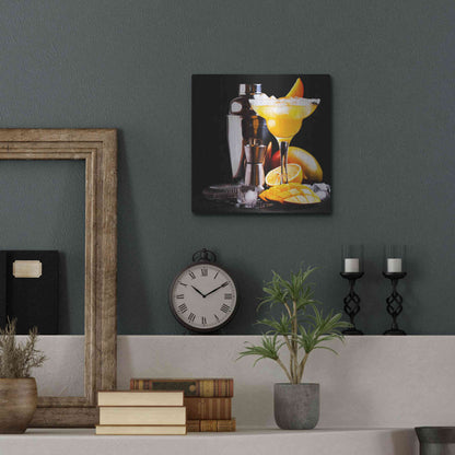 Luxe Metal Art 'Mango Daquiri' by Epic Portfolio, Metal Wall Art,12x12
