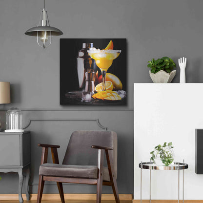 Luxe Metal Art 'Mango Daquiri' by Epic Portfolio, Metal Wall Art,24x24