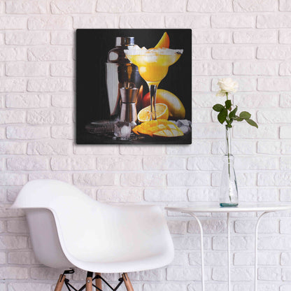 Luxe Metal Art 'Mango Daquiri' by Epic Portfolio, Metal Wall Art,24x24