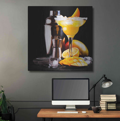 Luxe Metal Art 'Mango Daquiri' by Epic Portfolio, Metal Wall Art,36x36