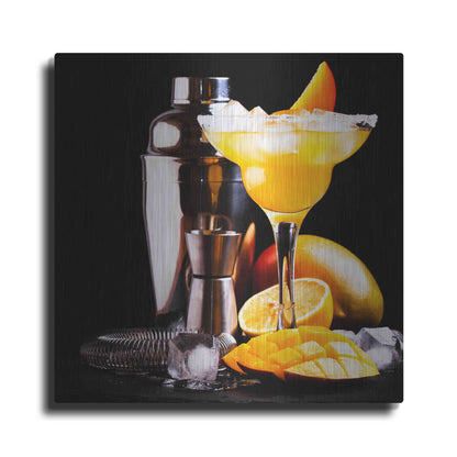 Luxe Metal Art 'Mango Daquiri' by Epic Portfolio, Metal Wall Art