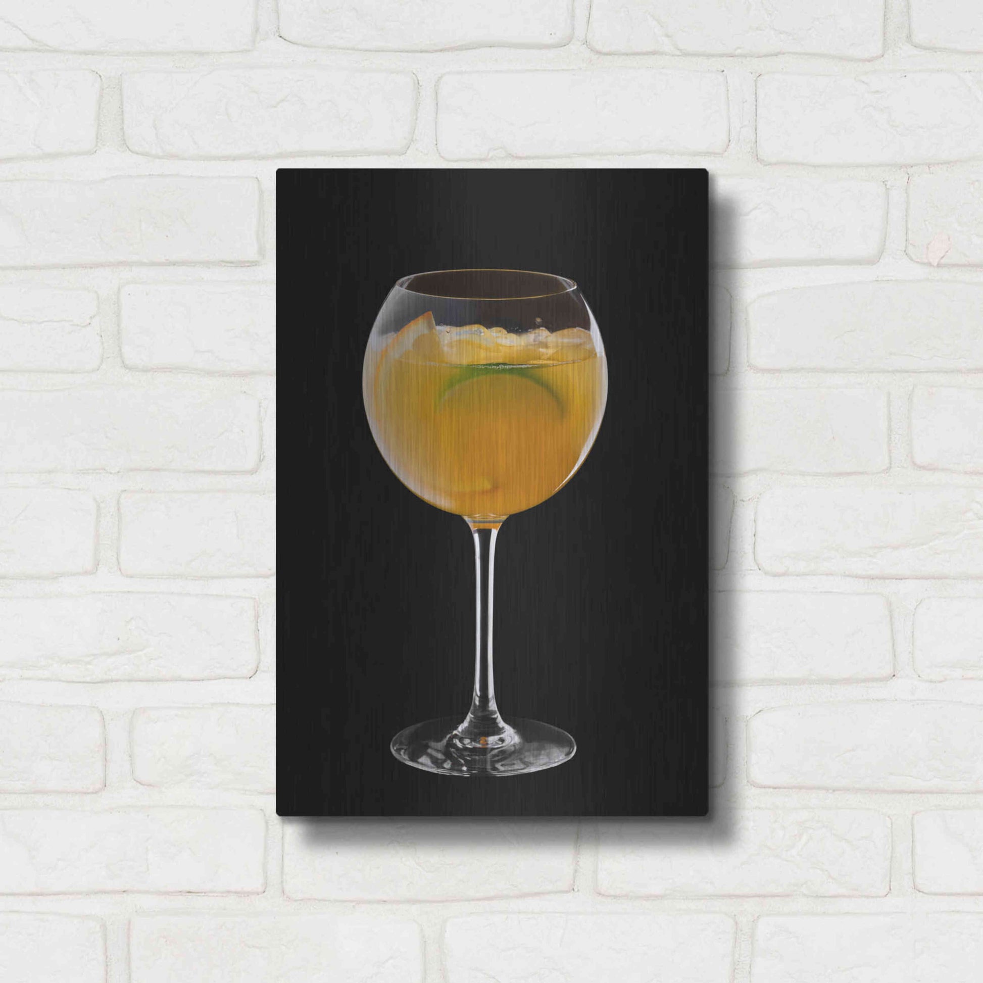 Luxe Metal Art 'Mimosa' by Epic Portfolio, Metal Wall Art,12x16
