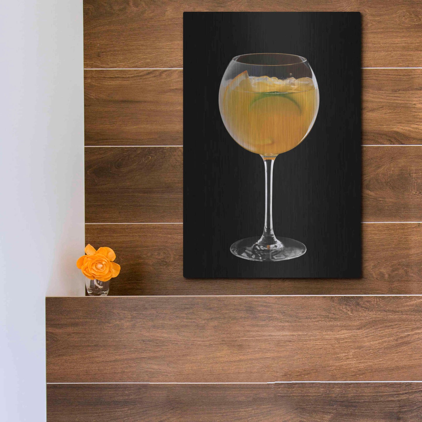 Luxe Metal Art 'Mimosa' by Epic Portfolio, Metal Wall Art,12x16