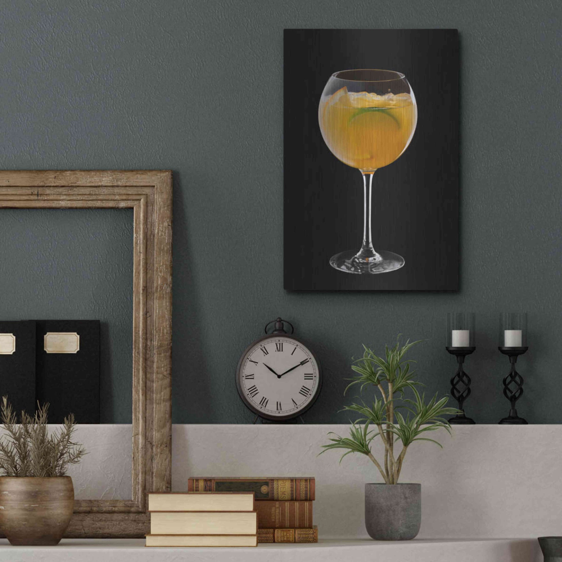 Luxe Metal Art 'Mimosa' by Epic Portfolio, Metal Wall Art,12x16