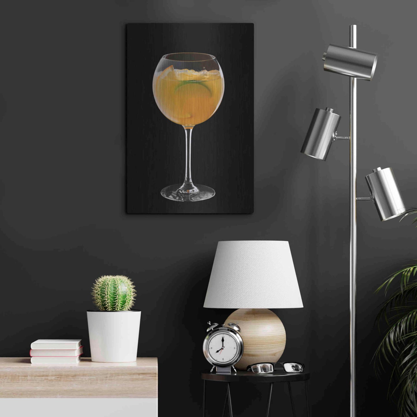 Luxe Metal Art 'Mimosa' by Epic Portfolio, Metal Wall Art,16x24