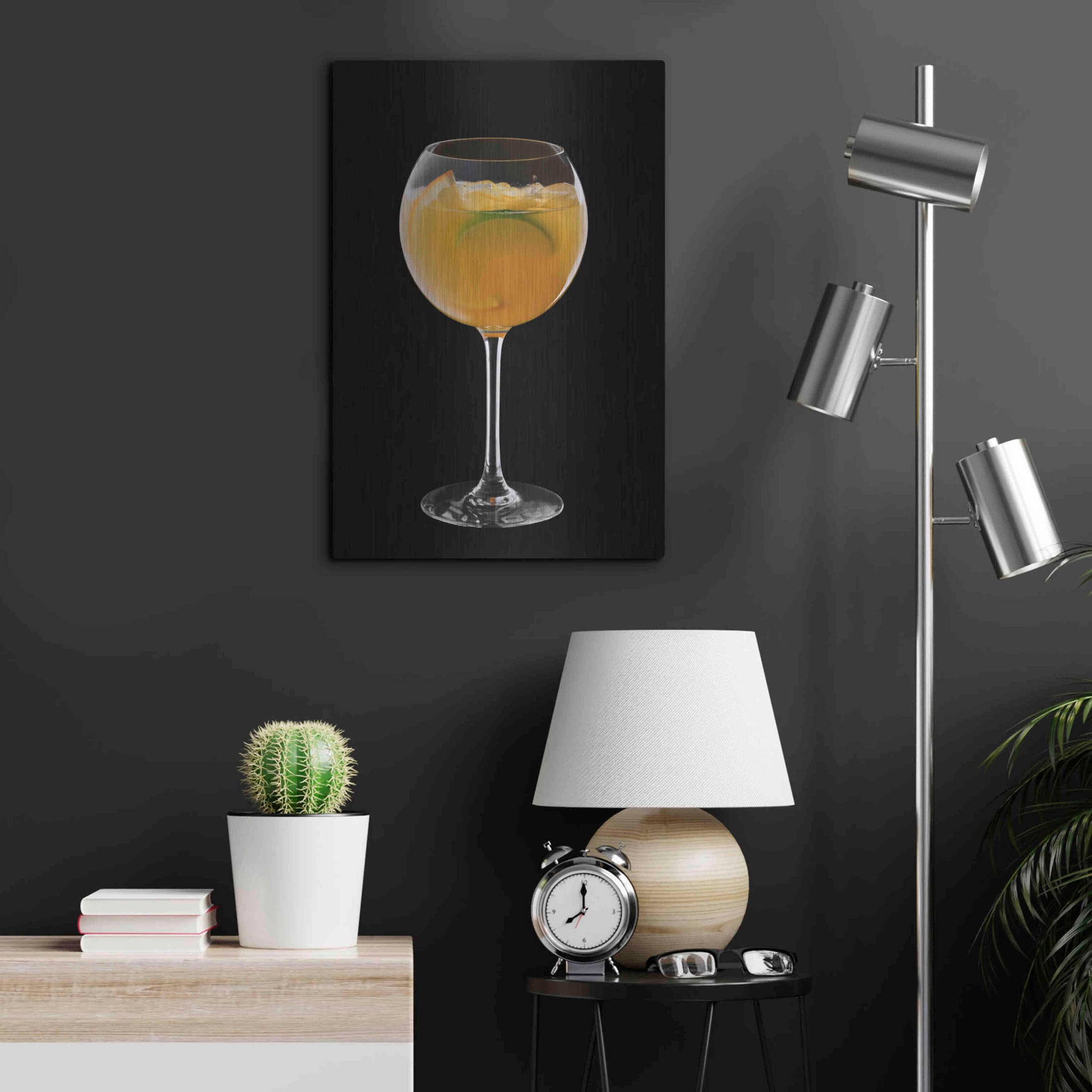 Luxe Metal Art 'Mimosa' by Epic Portfolio, Metal Wall Art,16x24