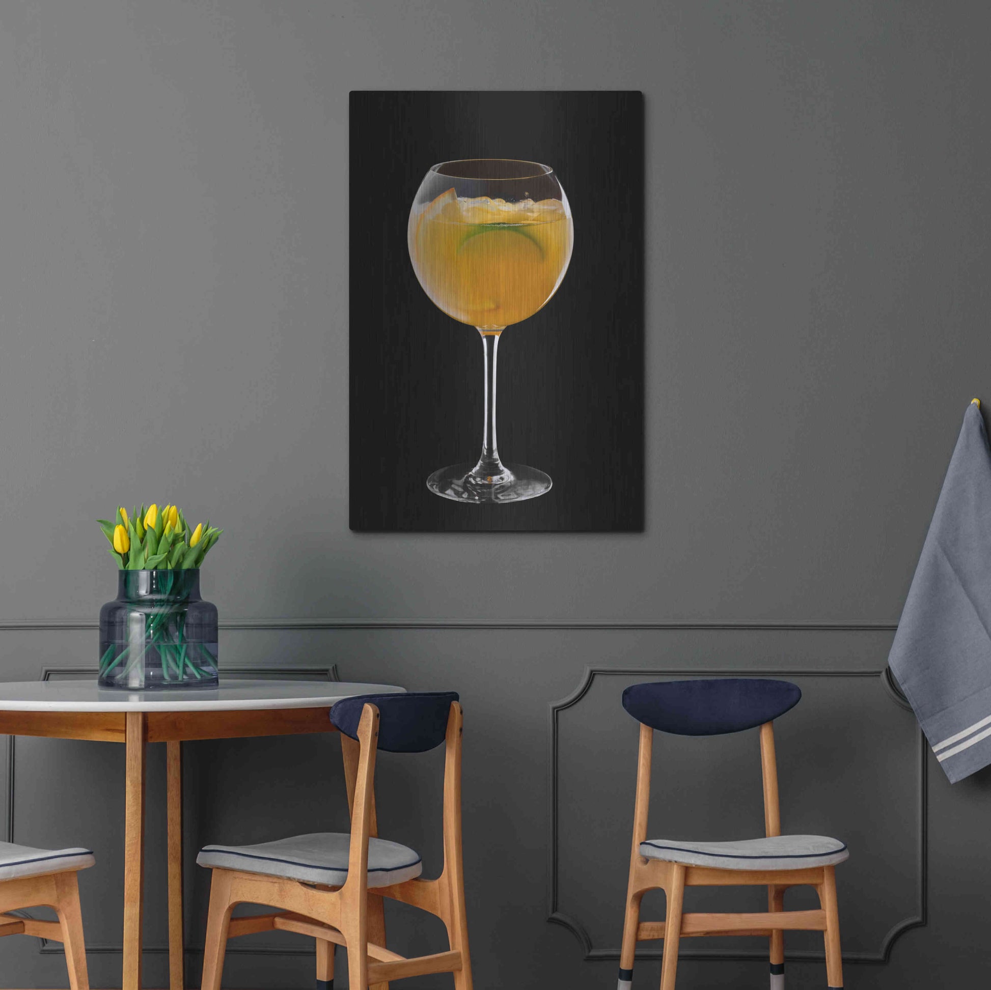 Luxe Metal Art 'Mimosa' by Epic Portfolio, Metal Wall Art,24x36