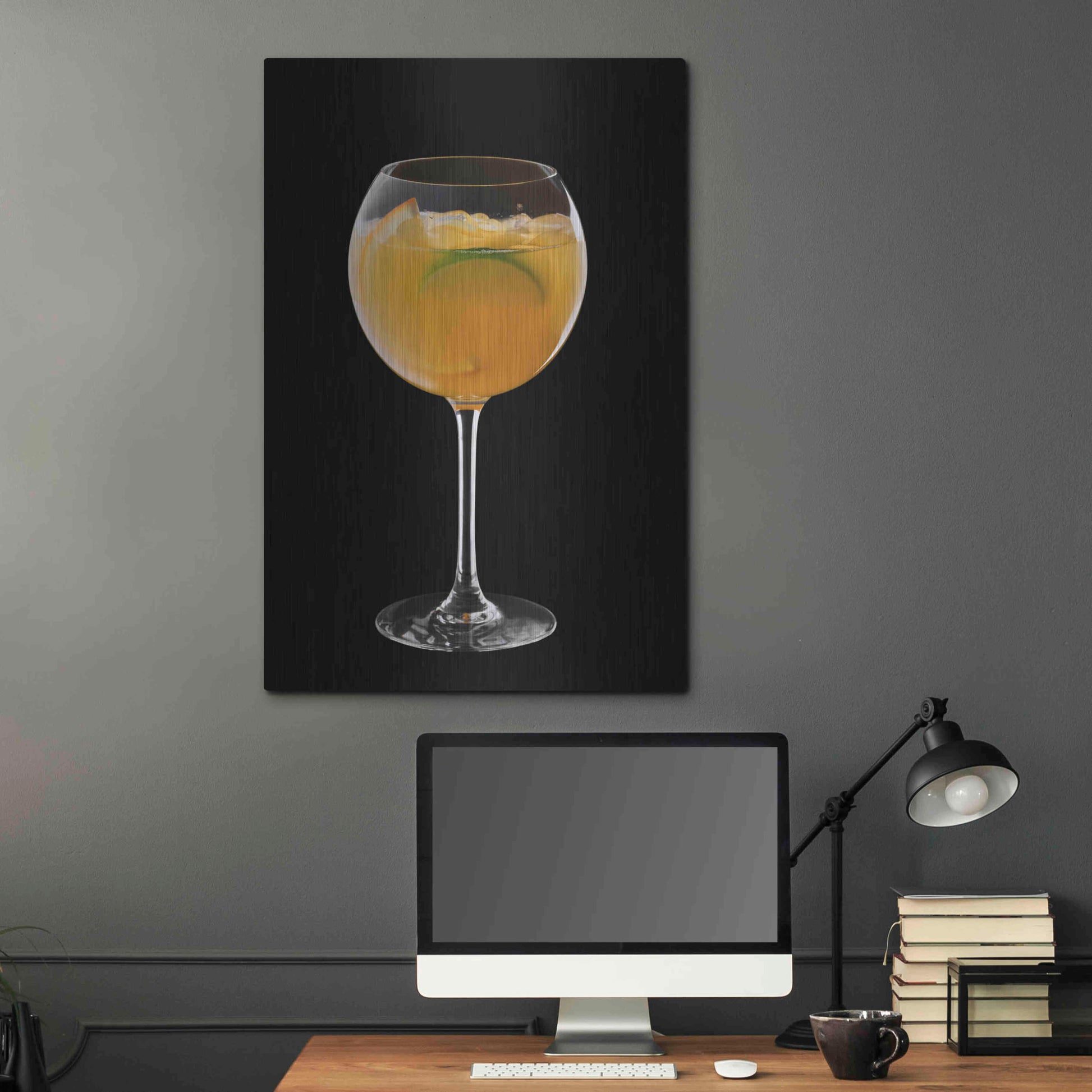 Luxe Metal Art 'Mimosa' by Epic Portfolio, Metal Wall Art,24x36