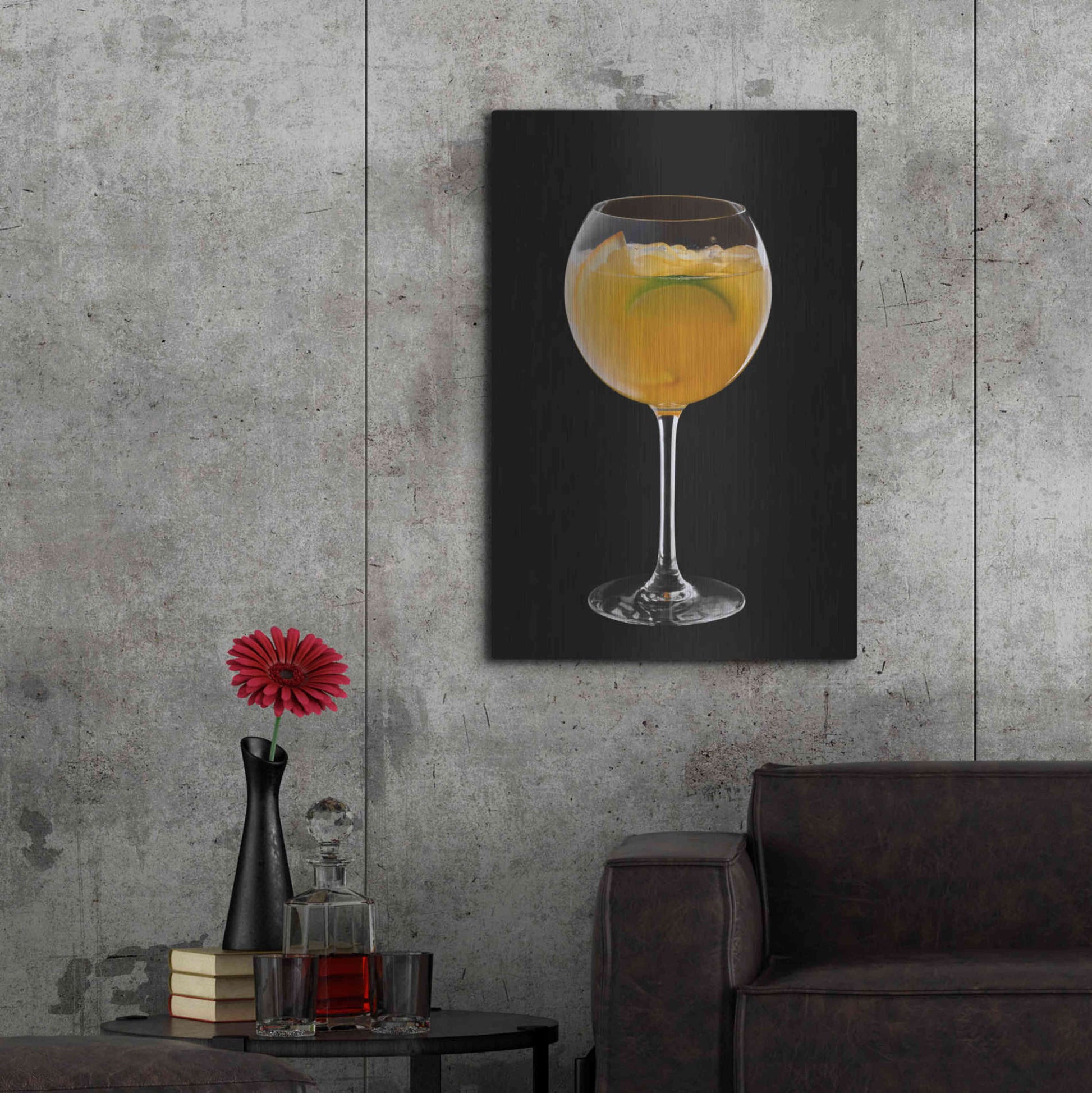 Luxe Metal Art 'Mimosa' by Epic Portfolio, Metal Wall Art,24x36