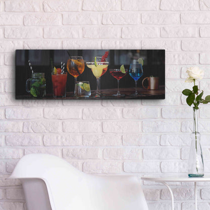 Luxe Metal Art 'Mixology' by Epic Portfolio, Metal Wall Art,36x12