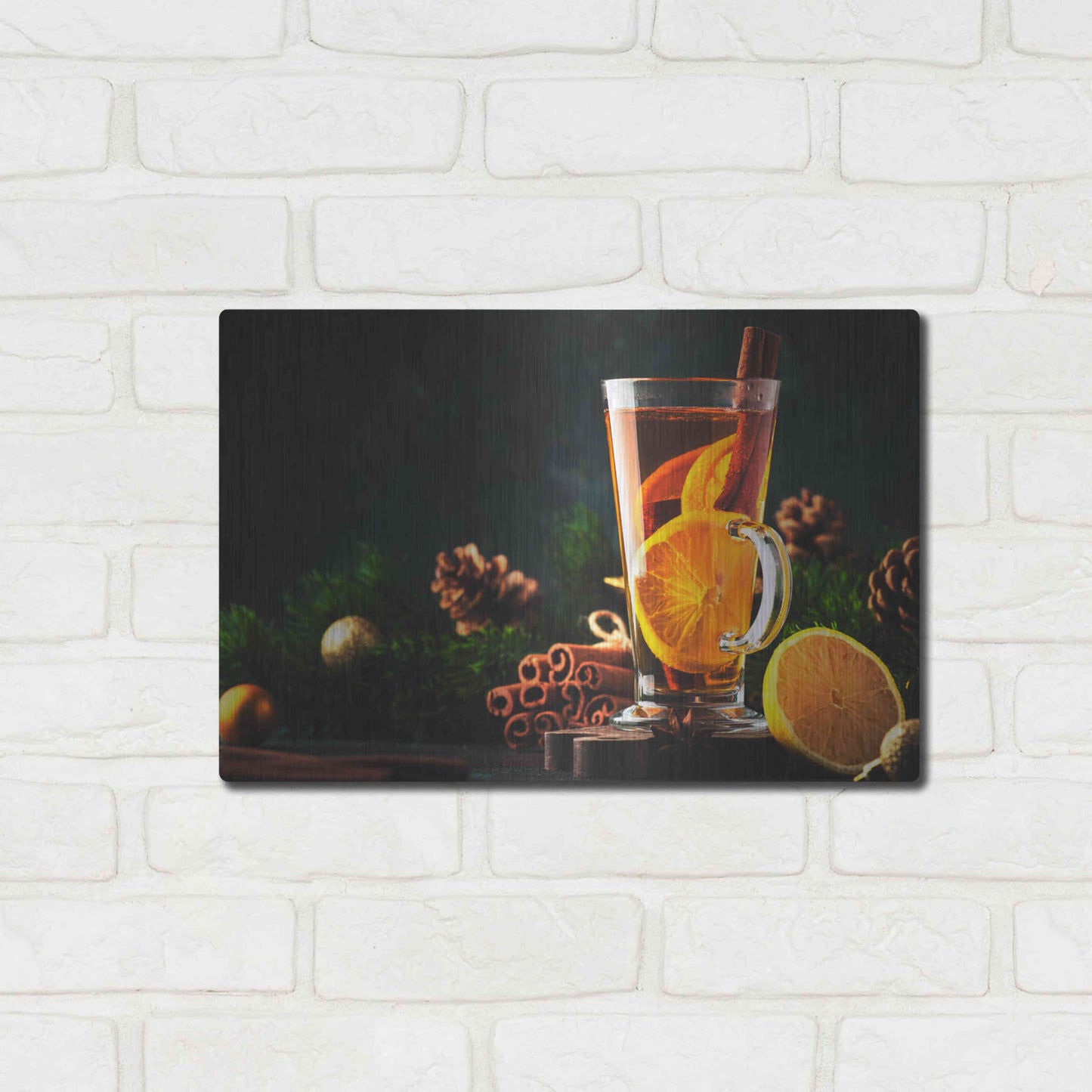 Luxe Metal Art 'Old Fashioned' by Epic Portfolio, Metal Wall Art,16x12