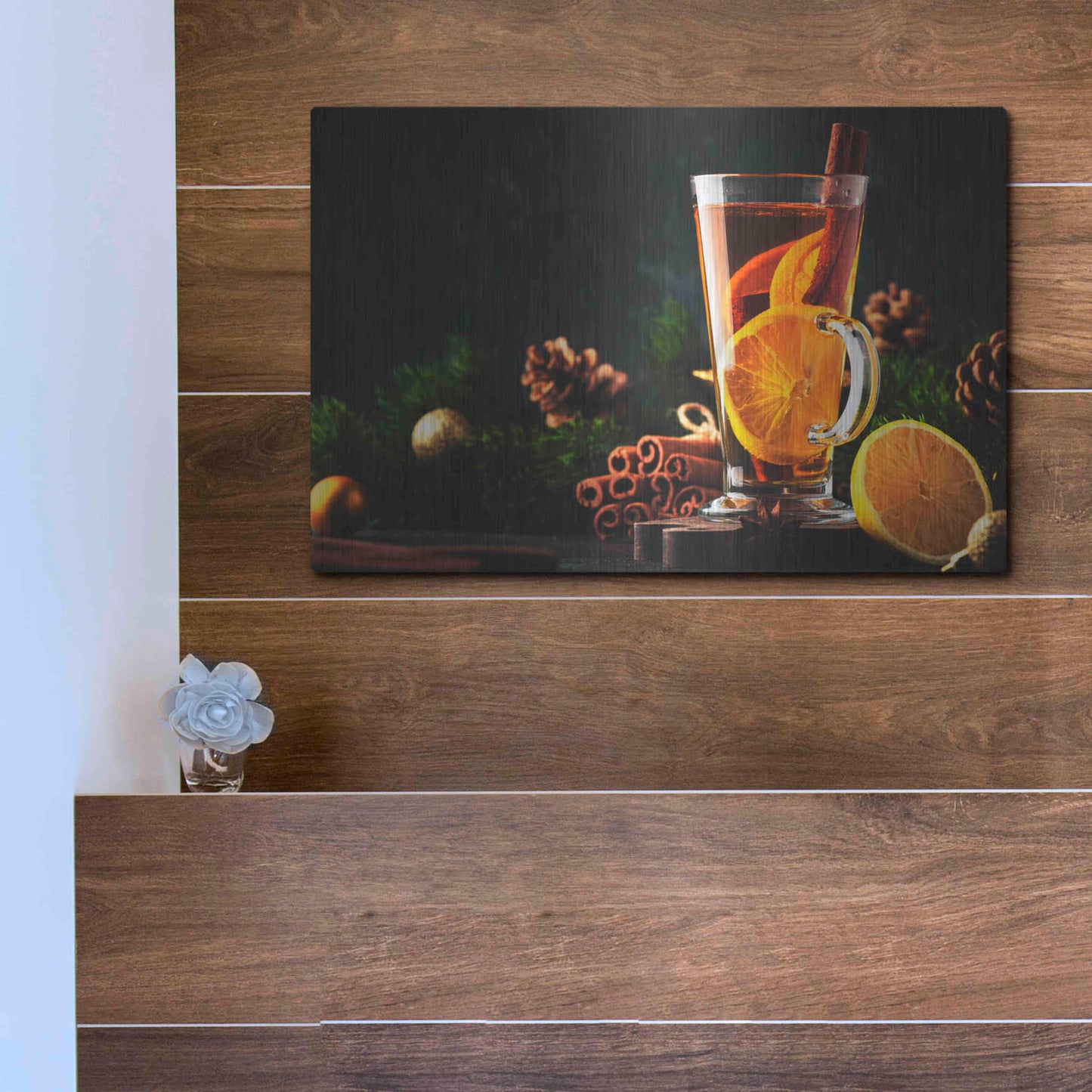 Luxe Metal Art 'Old Fashioned' by Epic Portfolio, Metal Wall Art,16x12