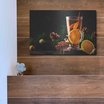 Luxe Metal Art 'Old Fashioned' by Epic Portfolio, Metal Wall Art,16x12