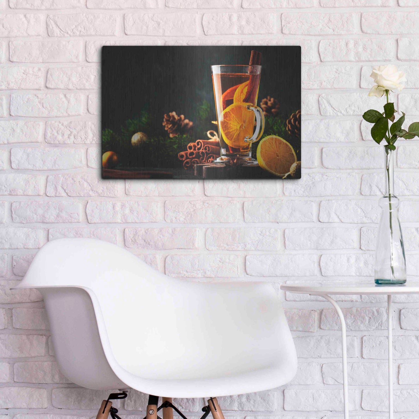 Luxe Metal Art 'Old Fashioned' by Epic Portfolio, Metal Wall Art,24x16