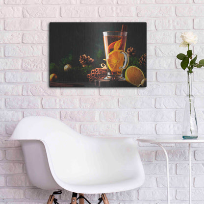 Luxe Metal Art 'Old Fashioned' by Epic Portfolio, Metal Wall Art,24x16