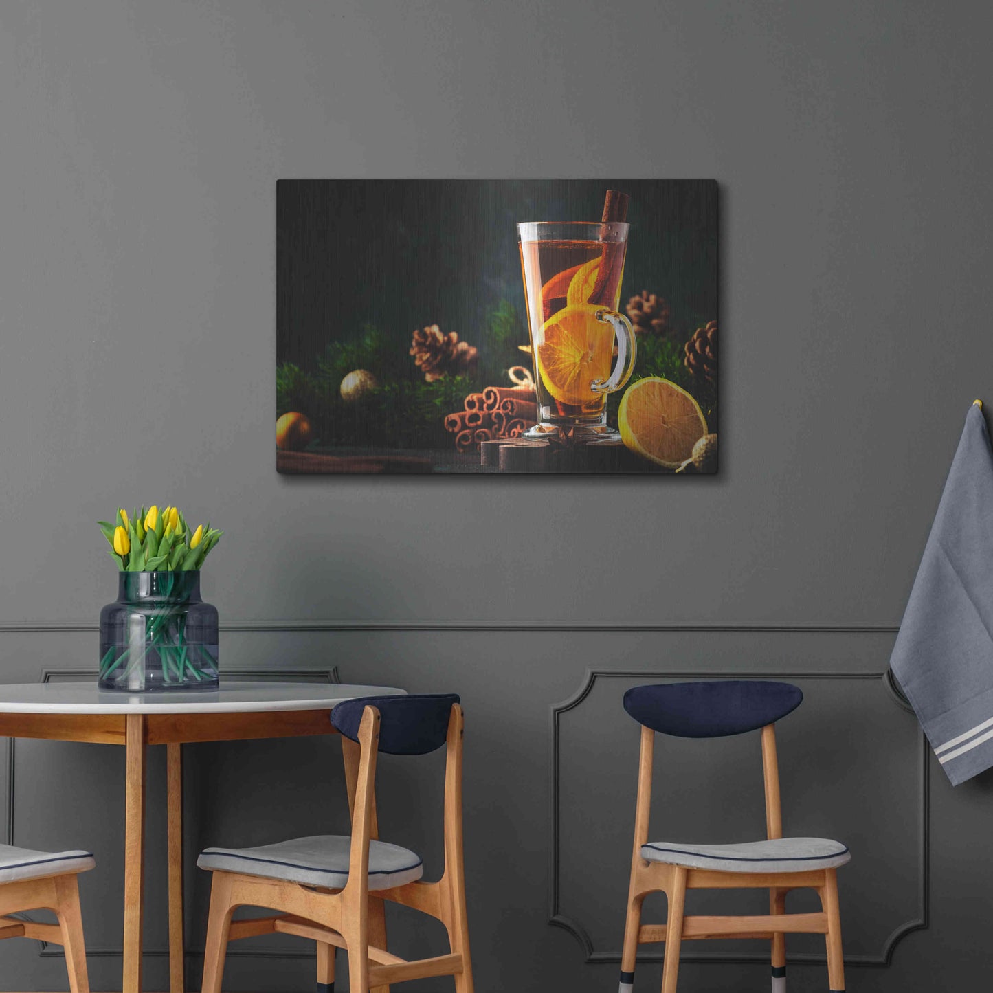 Luxe Metal Art 'Old Fashioned' by Epic Portfolio, Metal Wall Art,36x24