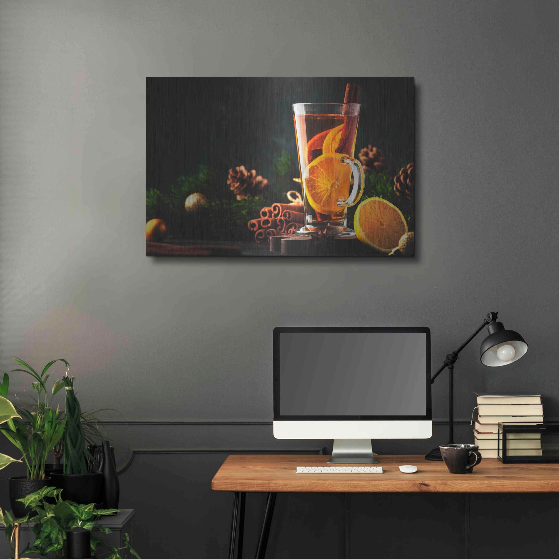 Luxe Metal Art 'Old Fashioned' by Epic Portfolio, Metal Wall Art,36x24
