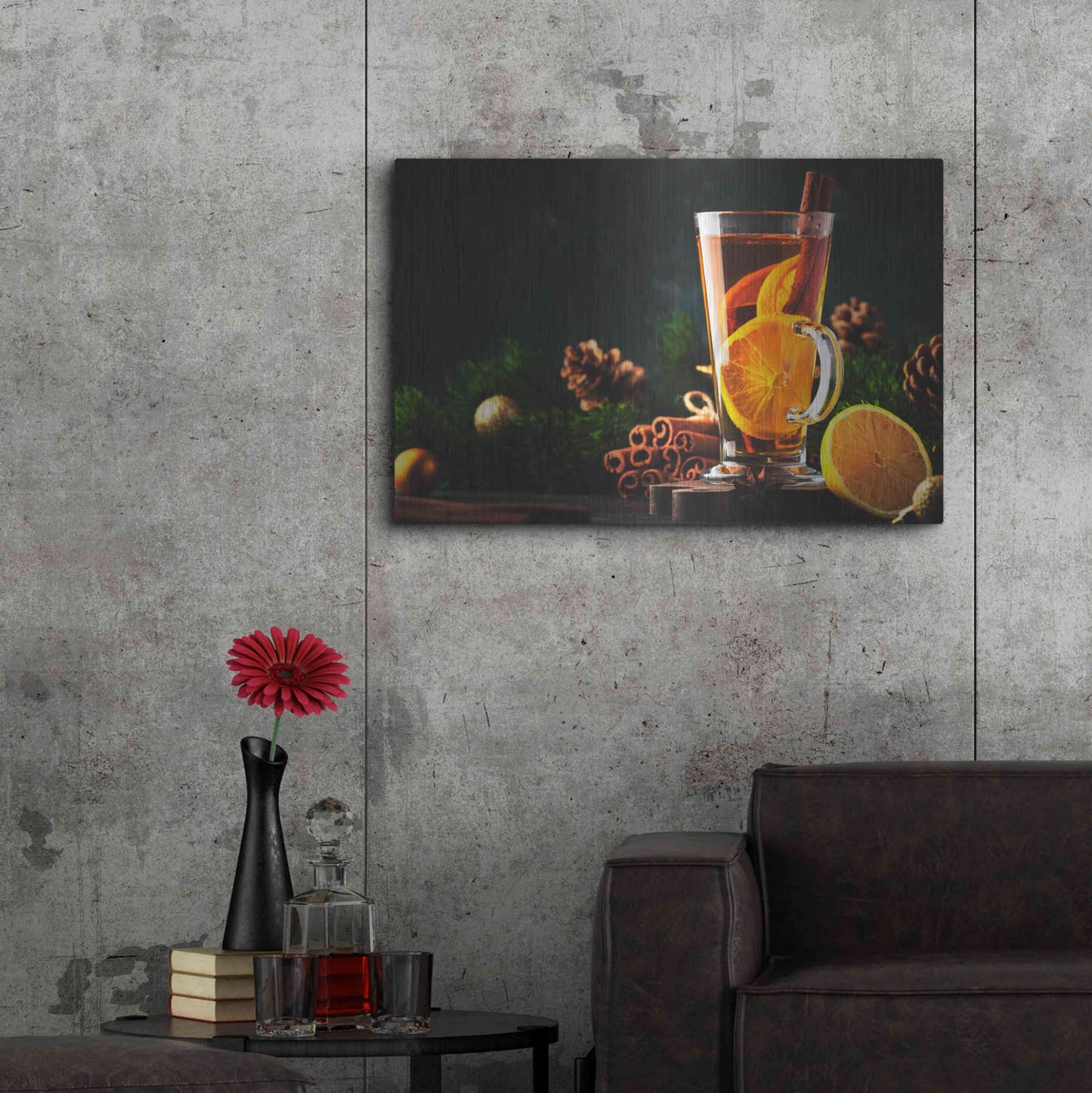 Luxe Metal Art 'Old Fashioned' by Epic Portfolio, Metal Wall Art,36x24