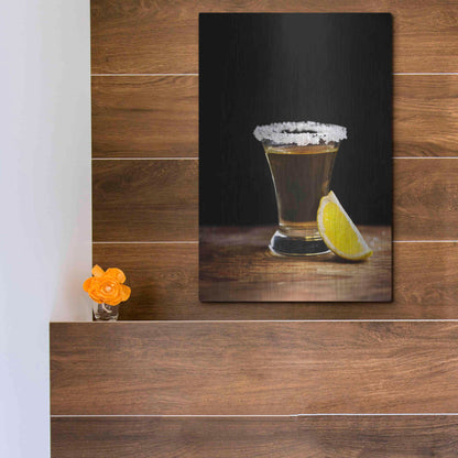Luxe Metal Art 'One Tequila' by Epic Portfolio, Metal Wall Art,12x16