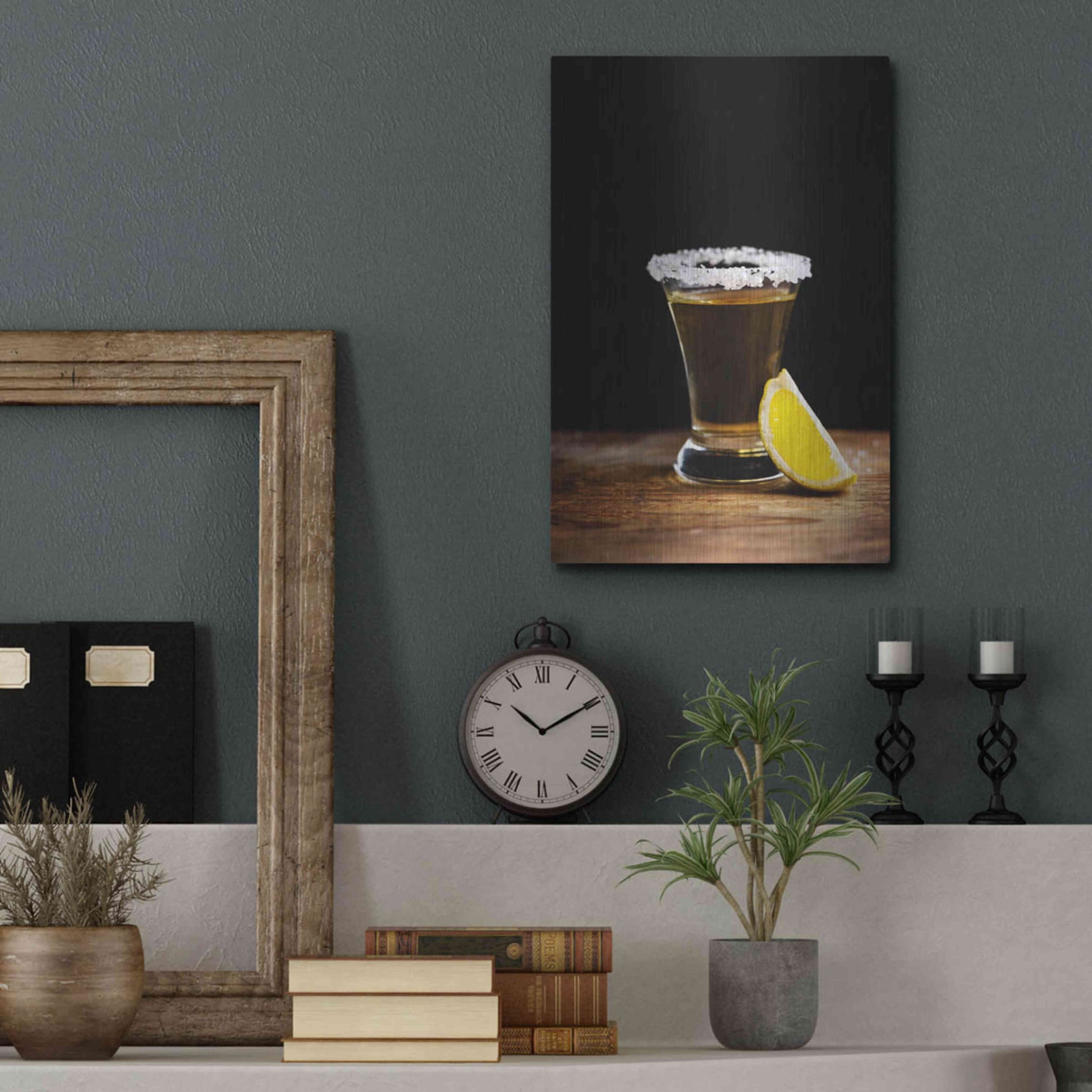 Luxe Metal Art 'One Tequila' by Epic Portfolio, Metal Wall Art,12x16