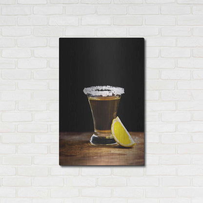Luxe Metal Art 'One Tequila' by Epic Portfolio, Metal Wall Art,24x36