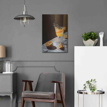 Luxe Metal Art 'Orange Crush' by Epic Portfolio, Metal Wall Art,16x24