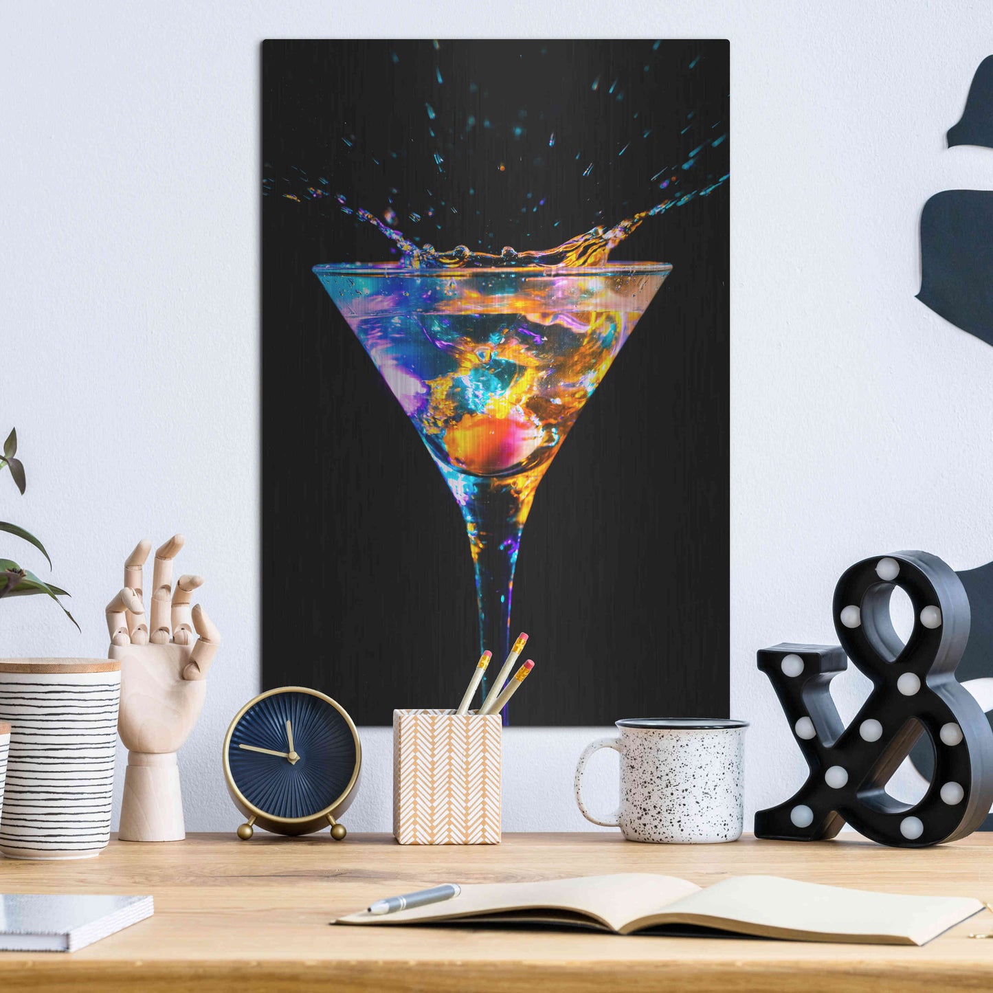 Luxe Metal Art 'Out of a Dream' by Epic Portfolio, Metal Wall Art,12x16