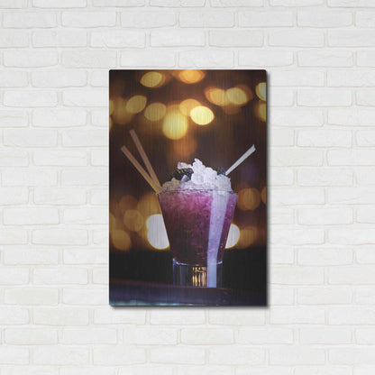 Luxe Metal Art 'Purple Nurple' by Epic Portfolio, Metal Wall Art,24x36
