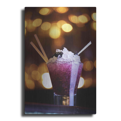 Luxe Metal Art 'Purple Nurple' by Epic Portfolio, Metal Wall Art